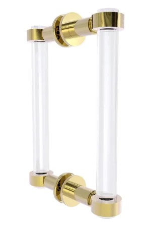 Allied Brass Clearview 9" x 1.7" Unlacquered Brass Solid Brass Back-to-Back Shower Door Pull Grab Now