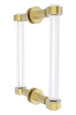 Allied Brass Clearview 9" x 1.7" Satin Brass Solid Brass Back-to-Back Shower Door Pull Budget