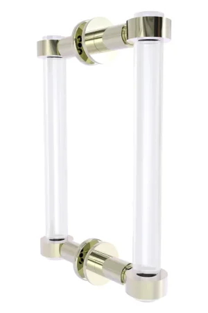 Allied Brass Clearview 9" x 1.7" Polished Nickel Solid Brass Back-to-Back Shower Door Pull New Release