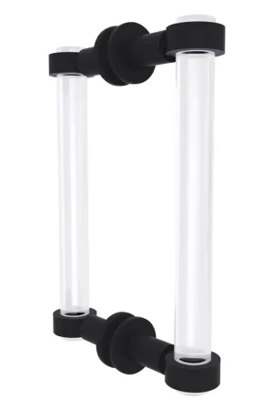 Allied Brass Clearview 9" x 1.7" Matte Black Solid Brass Back-to-Back Shower Door Pull Buy Direct