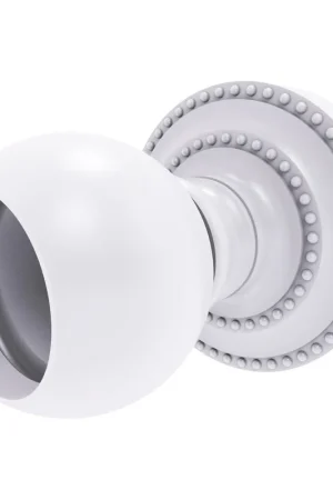 Allied Brass Dottingham 2.25" x 2.25" Matte White Solid Brass DT-99 Shower Rod Brackets Free Returns