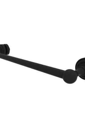 Allied Brass Dottingham 20" x 4.9" Matte Black Solid Brass Shower Door Towel Bar Price Drop
