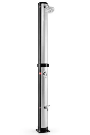Worldwide Shipping Costway 7.2' NP10571 Solar-Heated Outdoor Shower with Free-Rotating Shower Head