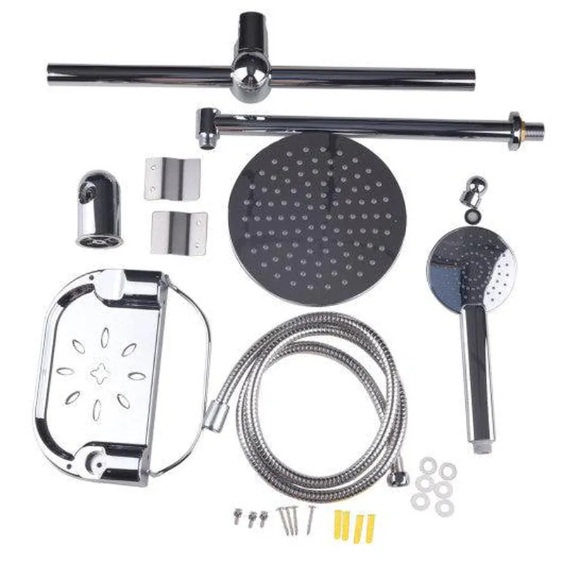 Crafted Costway 55" Stainless Rainfall Shower Panel with Massage Jets