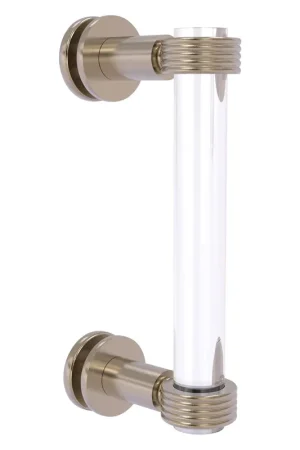 Allied Brass Clearview 9" x 1.7" Antique Pewter Solid Brass Single Side Shower Door Pull With Grooved Accents Big Sale