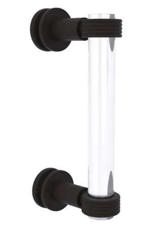 Allied Brass Clearview 9" x 1.7" Oil Rubbed Bronze Solid Brass Single Side Shower Door Pull With Grooved Accents Shop Now