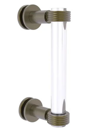 Allied Brass Clearview 9" x 1.7" Antique Brass Solid Brass Single Side Shower Door Pull With Grooved Accents Bargain