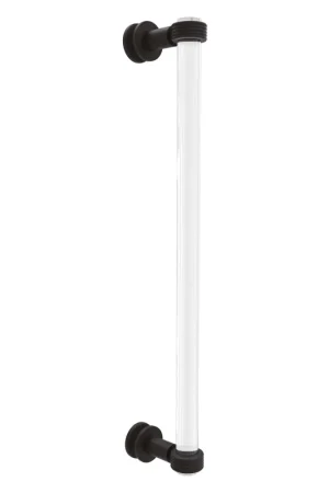 Allied Brass Clearview 19" x 4" Oil Rubbed Bronze Solid Brass Single Side Shower Door Pull With Grooved Accents Weekend Sale