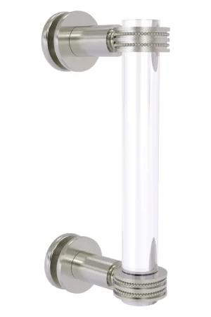 Allied Brass Clearview 9" x 1.7" Satin Nickel Solid Brass Single Side Shower Door Pull With Dotted Accents Deal