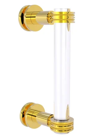 Allied Brass Clearview 9" x 1.7" Polished Brass Solid Brass Single Side Shower Door Pull With Dotted Accents Factory Price