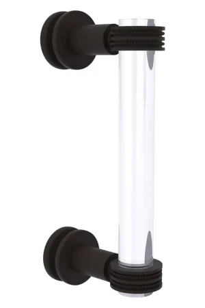 Allied Brass Clearview 9" x 1.7" Oil Rubbed Bronze Solid Brass Single Side Shower Door Pull With Dotted Accents Limited Edition