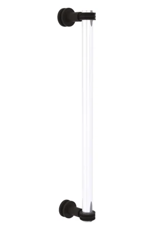 Allied Brass Clearview 19" x 4" Oil Rubbed Bronze Solid Brass Single Side Shower Door Pull With Dotted Accents Buy Today