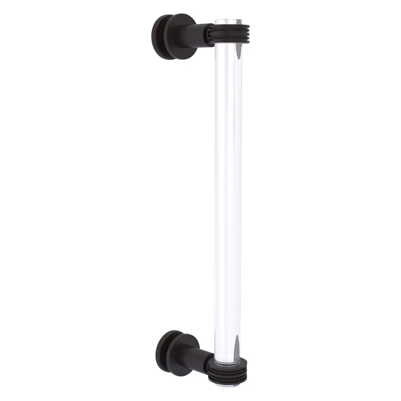 Allied Brass Clearview 13" x 1.7" Venetian Bronze Solid Brass Single Side Shower Door Pull With Dotted Accents Best Seller