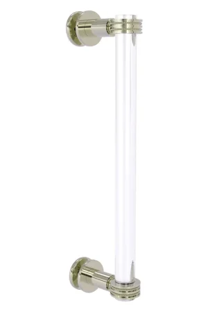 Allied Brass Clearview 13" x 1.7" Polished Nickel Solid Brass Single Side Shower Door Pull With Dotted Accents Sale