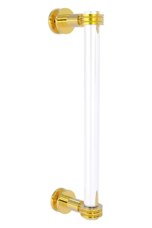 Allied Brass Clearview 13" x 1.7" Polished Brass Solid Brass Single Side Shower Door Pull With Dotted Accents Get Yours