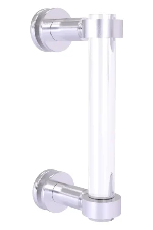 Allied Brass Clearview 9" x 1.7" Satin Chrome Solid Brass Single Side Shower Door Pull Holiday Sale