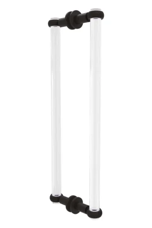 Allied Brass Clearview 19" x 1.7" Oil Rubbed Bronze Solid Brass Back-to-Back Shower Door Pull With Twisted Accents Free Delivery