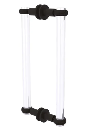 Allied Brass Clearview 13" x 1.7" Oil Rubbed Bronze Solid Brass Back-to-Back Shower Door Pull With Twisted Accents Discount