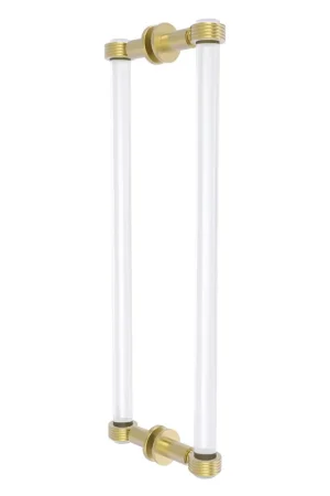 Allied Brass Clearview 19" x 1.7" Satin Brass Solid Brass Back-to-Back Shower Door Pull With Grooved Accents Hot Picks
