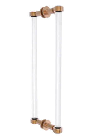 Allied Brass Clearview 19" x 1.7" Brushed Bronze Solid Brass Back-to-Back Shower Door Pull With Grooved Accents Deal