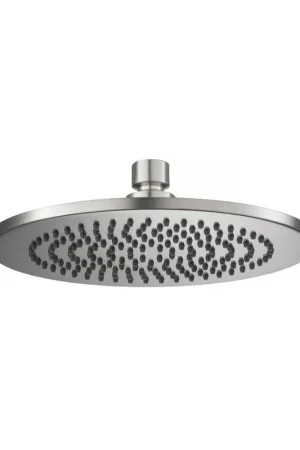 Worldwide Shipping Flusso Faucets Universal Fixtures 8" Round Solid Brass Showerhead / Rainhead in Brushed Nickel