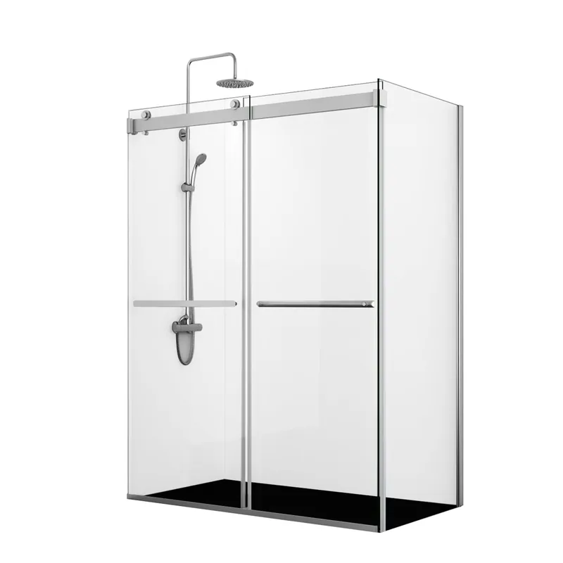 Vinnova Spezia 56" x 76" Rectangle Double Sliding Frameless Shower Enclosure in Polished Chrome Finish Holiday Sale