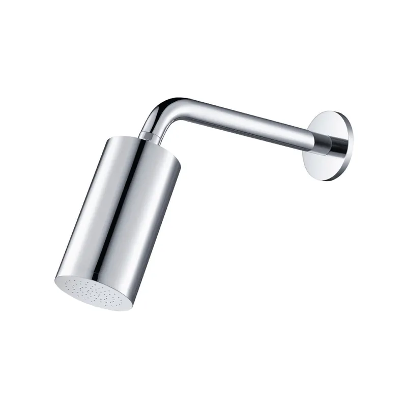 No Minimum Order Flusso Faucets Universal Fixtures 3" Single Function Round Chrome Solid Brass Rain Shower Head With 10" Wall Mounted Shower Arm