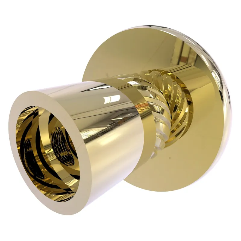 Allied Brass Skyline 1099T 2.8" x 2.2" Unlacquered Brass Solid Brass Shower Curtain Rod Brackets Money Back Guarantee