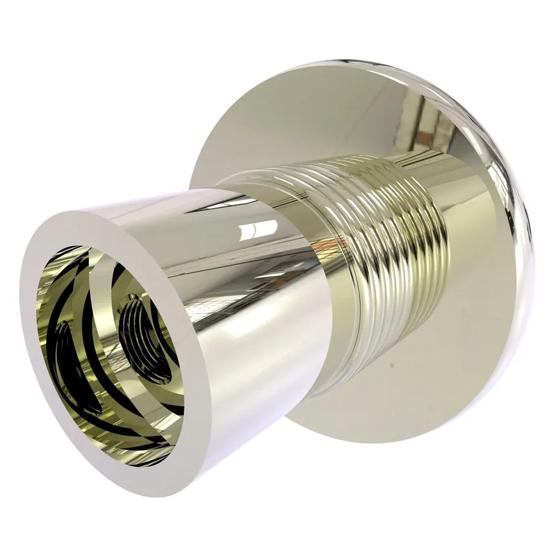 Buy Online Allied Brass Skyline 1099G 2.8" x 2.2" Polished Nickel Solid Brass Shower Curtain Rod Brackets