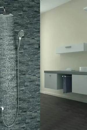 Worldwide Shipping Fontana Mendoza 10" Chrome Wall-Mounted Intelligent Shower Set With Digital Display and Hand Shower