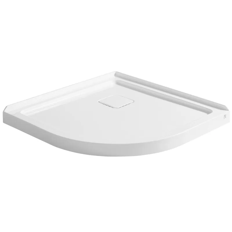 ANZZI Eternity Series 38" x 38" Center Drain Double Threshold White Shower Base With Built-in Tile Flange Bulk Order