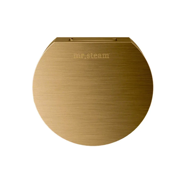 MrSteam Aroma Designer 3" x 3" x 1" Brushed Bronze Round SteamHead For All eSeries Generators iTempo & iTempoPlus Control Shop Now