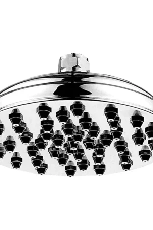 Whitehaus Showerhaus WHSM01-8-BN Brushed Nickel Sunflower Rainfall Showerhead With 45 Nozzles - Solid Brass Construction With Adjustable Ball Joint Trusted Brand