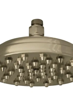 Whitehaus Showerhaus WHSM01-8-C Polished Chrome Sunflower Rainfall Showerhead With 45 Nozzles - Solid Brass Construction With Adjustable Ball Joint Fast Shipping