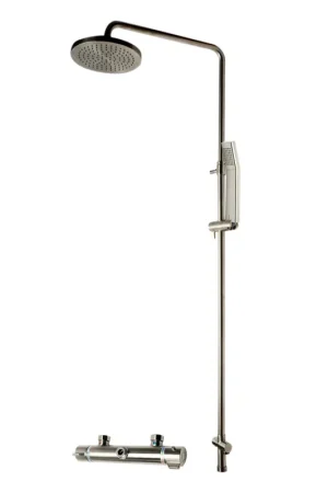 ALFI Brand AB2867-BN Brushed Nickel Round Style Thermostatic Exposed Shower Set No Minimum Order