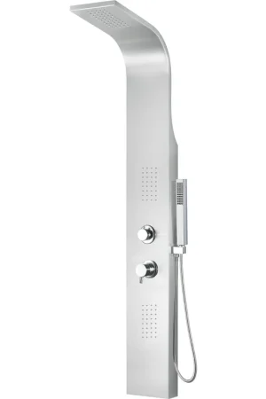 ALFI Brand ABSP20 Brushed Stainless Steel Rectangle Shower Panel With 2 Body Sprays Handmade