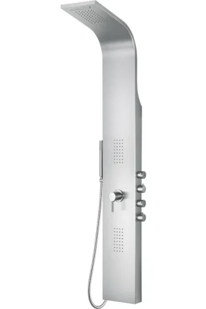 Time-Limited ALFI Brand ABSP30 Brushed Stainless Steel Rectangle Shower Panel With 2 Body Sprays