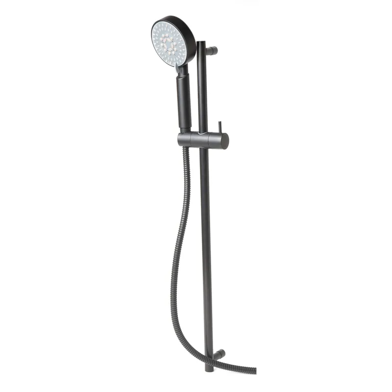 Free Delivery ALFI Brand AB7938-BM Black Matte Wall-Mounted Sliding Rail Hand Held Shower Head Set With Hose