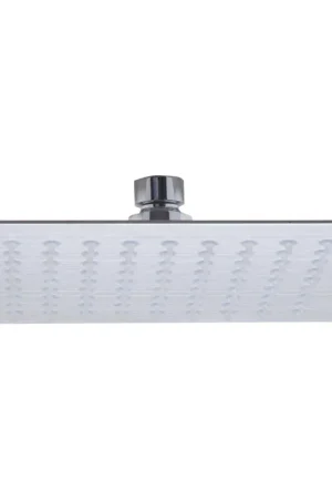 ALFI Brand RAIN8S-BSS 8" Square Solid Brushed Stainless Steel Wall or Ceiling Mounted Ultra Thin Rain Brass Shower Head Premium