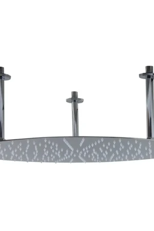 ALFI Brand RAIN24R-PSS 24" Round Solid Polished Stainless Steel Wall or Ceiling Mounted Ultra Thin Rain Brass Shower Head Today Only