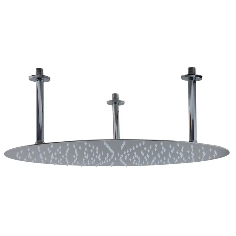 ALFI Brand RAIN24R-PSS 24" Round Solid Polished Stainless Steel Wall or Ceiling Mounted Ultra Thin Rain Brass Shower Head Today Only