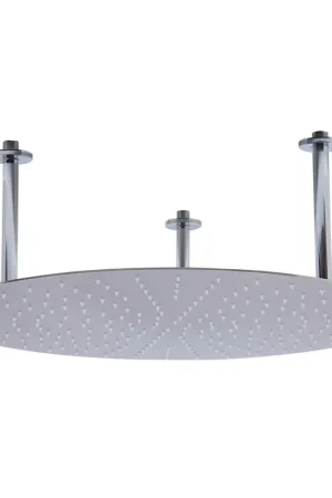 ALFI Brand RAIN24R-BSS 24" Round Solid Brushed Stainless Steel Wall or Ceiling Mounted Ultra Thin Rain Brass Shower Head Get Yours