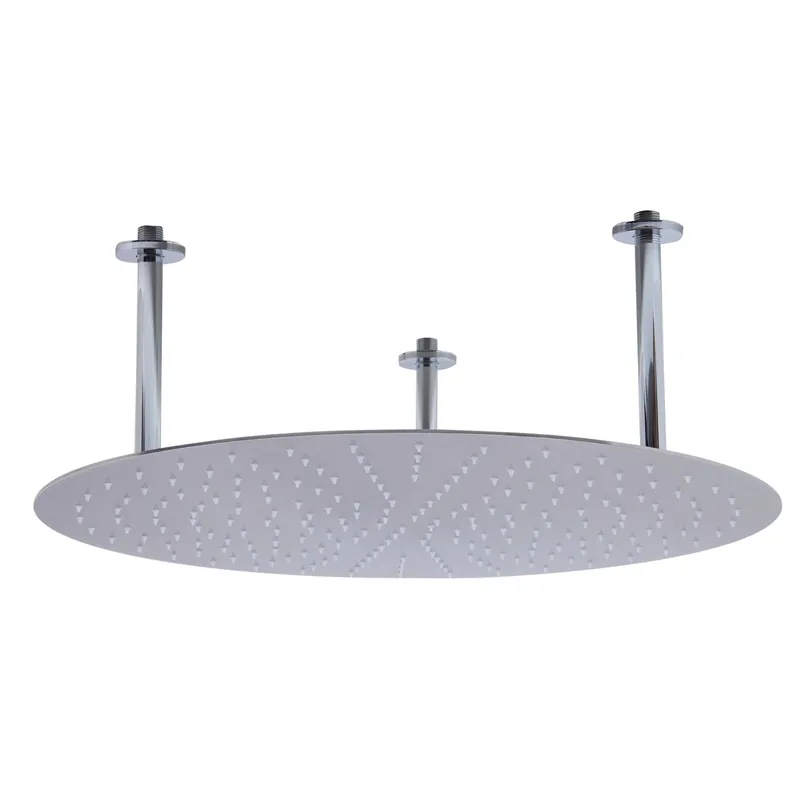 ALFI Brand RAIN24R-BSS 24" Round Solid Brushed Stainless Steel Wall or Ceiling Mounted Ultra Thin Rain Brass Shower Head Get Yours