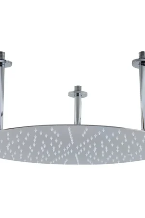 Mega Sale ALFI Brand RAIN20R-PSS 20" Round Polished Solid Stainless Steel Wall or Ceiling Mounted Ultra Thin Rain Brass Shower Head