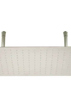 ALFI Brand RAIN2012-BSS 20" Rectangle Solid Brushed Stainless Steel Wall or Ceiling Mounted Ultra Thin Rain Brass Shower Head Today Only