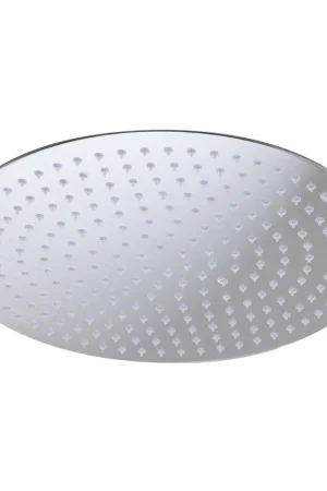 Best Seller ALFI Brand RAIN16R-BSS 16" Round Solid Brushed Stainless Steel Wall or Ceiling Mounted Ultra Thin Rain Brass Shower Head