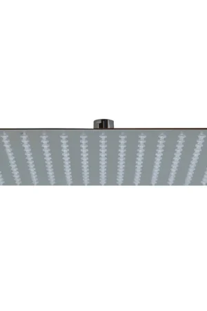 Exclusive ALFI Brand RAIN12S-PSS 12" Square Solid Polished Stainless Steel Wall or Ceiling Mounted Ultra Thin Rain Brass Shower Head