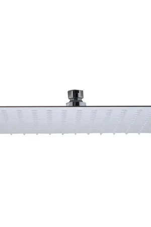 ALFI Brand RAIN12S-BSS 12" Square Solid Brushed Stainless Steel Wall or Ceiling Mounted Ultra Thin Rain Brass Shower Head Next Day Delivery