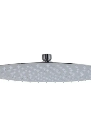ALFI Brand RAIN12R-PSS 12" Round Solid Polished Stainless Steel Wall or Ceiling Mounted Ultra Thin Rain Brass Shower Head Popular