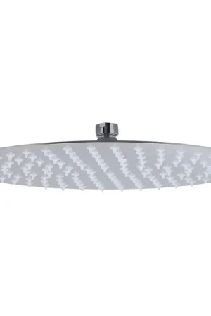 ALFI Brand RAIN12R-BSS 12" Round Solid Brushed Stainless Steel Wall or Ceiling Mounted Ultra Thin Rain Brass Shower Head Seasonal Sale